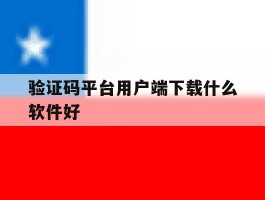 验证码平台用户端下载什么软件好