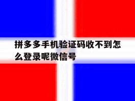 关于拼多多手机验证码收不到怎么登录呢微信号的信息