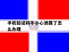 手机验证码不小心泄露了怎么办理