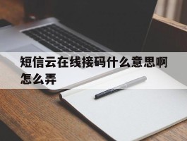 短信云在线接码什么意思啊怎么弄