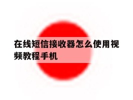 在线短信接收器怎么使用视频教程手机