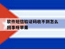 软件短信验证码收不到怎么回事呀苹果