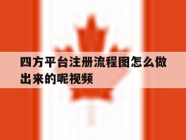 四方平台注册流程图怎么做出来的呢视频的简单介绍