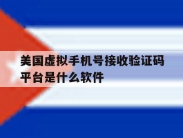 美国虚拟手机号接收验证码平台是什么软件的简单介绍