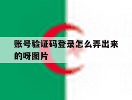 账号验证码登录怎么弄出来的呀图片