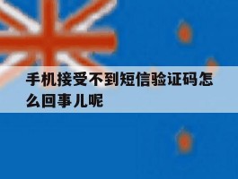 手机接受不到短信验证码怎么回事儿呢