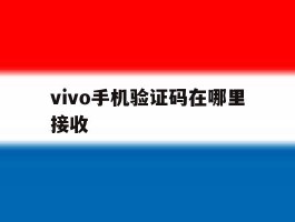 vivo手机验证码在哪里接收