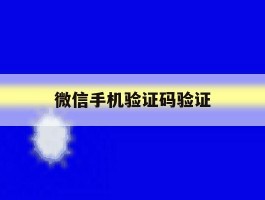 微信手机验证码验证