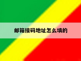 邮箱接码地址怎么填的