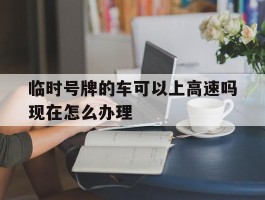 包含临时号牌的车可以上高速吗现在怎么办理的词条