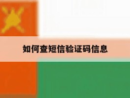 如何查短信验证码信息