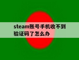 包含steam账号手机收不到验证码了怎么办的词条