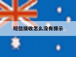 短信接收怎么没有提示