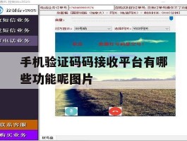 包含手机验证码码接收平台有哪些功能呢图片的词条