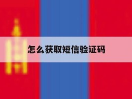 怎么获取短信验证码