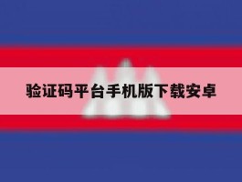 验证码平台手机版下载安卓