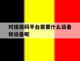 对接接码平台需要什么设备和设备呢