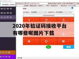 关于2020年验证码接收平台有哪些呢图片下载的信息