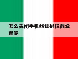怎么关闭手机验证码拦截设置呢