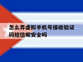 关于怎么弄虚拟手机号接收验证码短信呢安全吗的信息