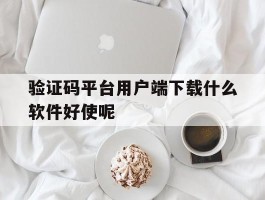 验证码平台用户端下载什么软件好使呢的简单介绍