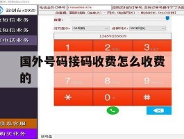 国外号码接码收费怎么收费的