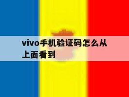 vivo手机验证码怎么从上面看到