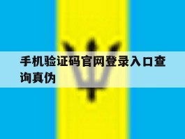 关于手机验证码官网登录入口查询真伪的信息