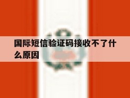国际短信验证码接收不了什么原因
