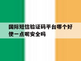 国际短信验证码平台哪个好使一点呢安全吗的简单介绍