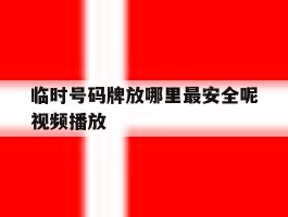 包含临时号码牌放哪里最安全呢视频播放的词条