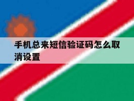 手机总来短信验证码怎么取消设置