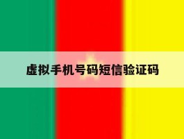 虚拟手机号码短信验证码