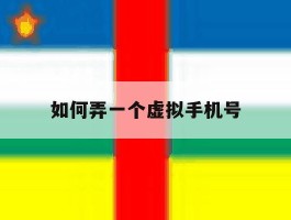 如何弄一个虚拟手机号
