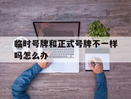 临时号牌和正式号牌不一样吗怎么办