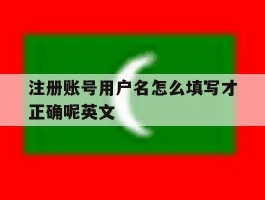 注册账号用户名怎么填写才正确呢英文的简单介绍