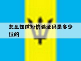 怎么知道短信验证码是多少位的