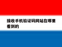 接收手机验证码网站在哪里看到的