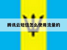 包含腾讯云短信怎么使用流量的的词条
