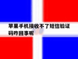 苹果手机接收不了短信验证码咋回事呢