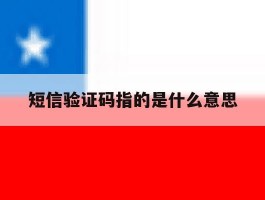短信验证码指的是什么意思