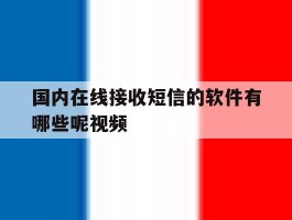 国内在线接收短信的软件有哪些呢视频