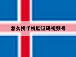 怎么找手机验证码视频号