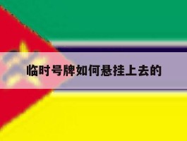 临时号牌如何悬挂上去的