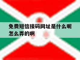 免费短信接码网址是什么呢怎么弄的啊