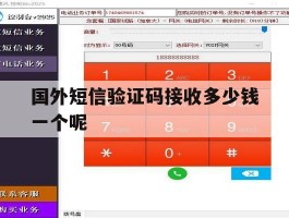 国外短信验证码接收多少钱一个呢