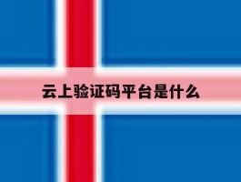 云上验证码平台是什么