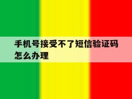手机号接受不了短信验证码怎么办理