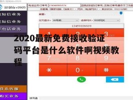 包含2020最新免费接收验证码平台是什么软件啊视频教程的词条