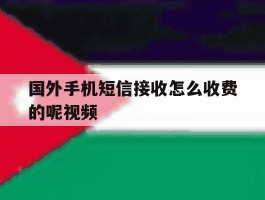 国外手机短信接收怎么收费的呢视频